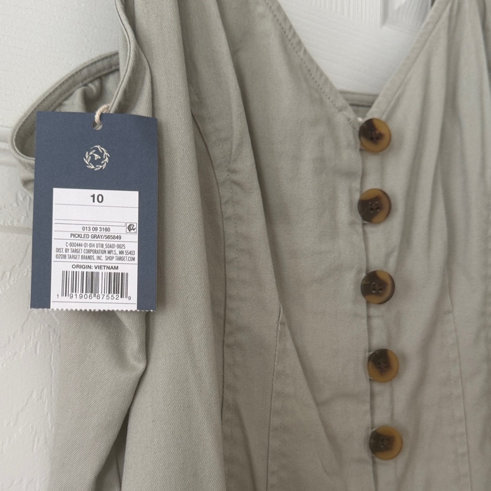 Universal Thread Gray Straight Leg Jumpsuit - Picture 3 of 4